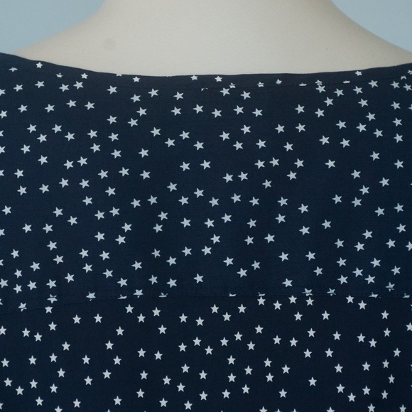 Alice Ritter Brooklyn Navy Star Print Blouse - Picture 7 of 9